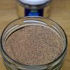 Leinsamen Mehl im Glas